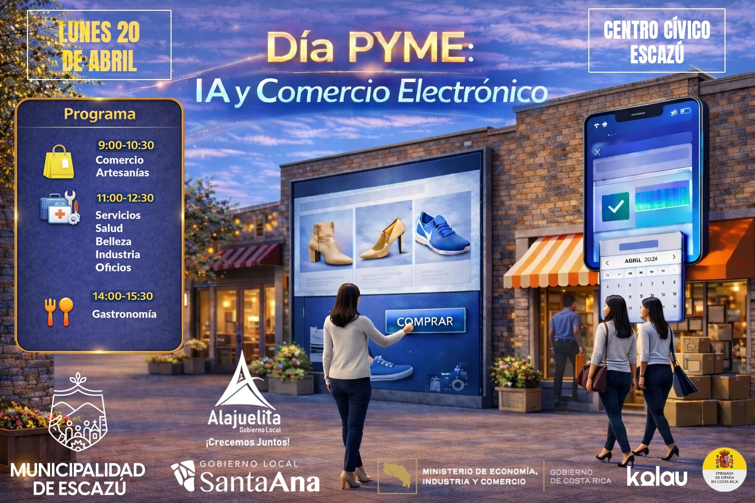 Empresas de Alajuelita podrán crear su tienda en línea gratis